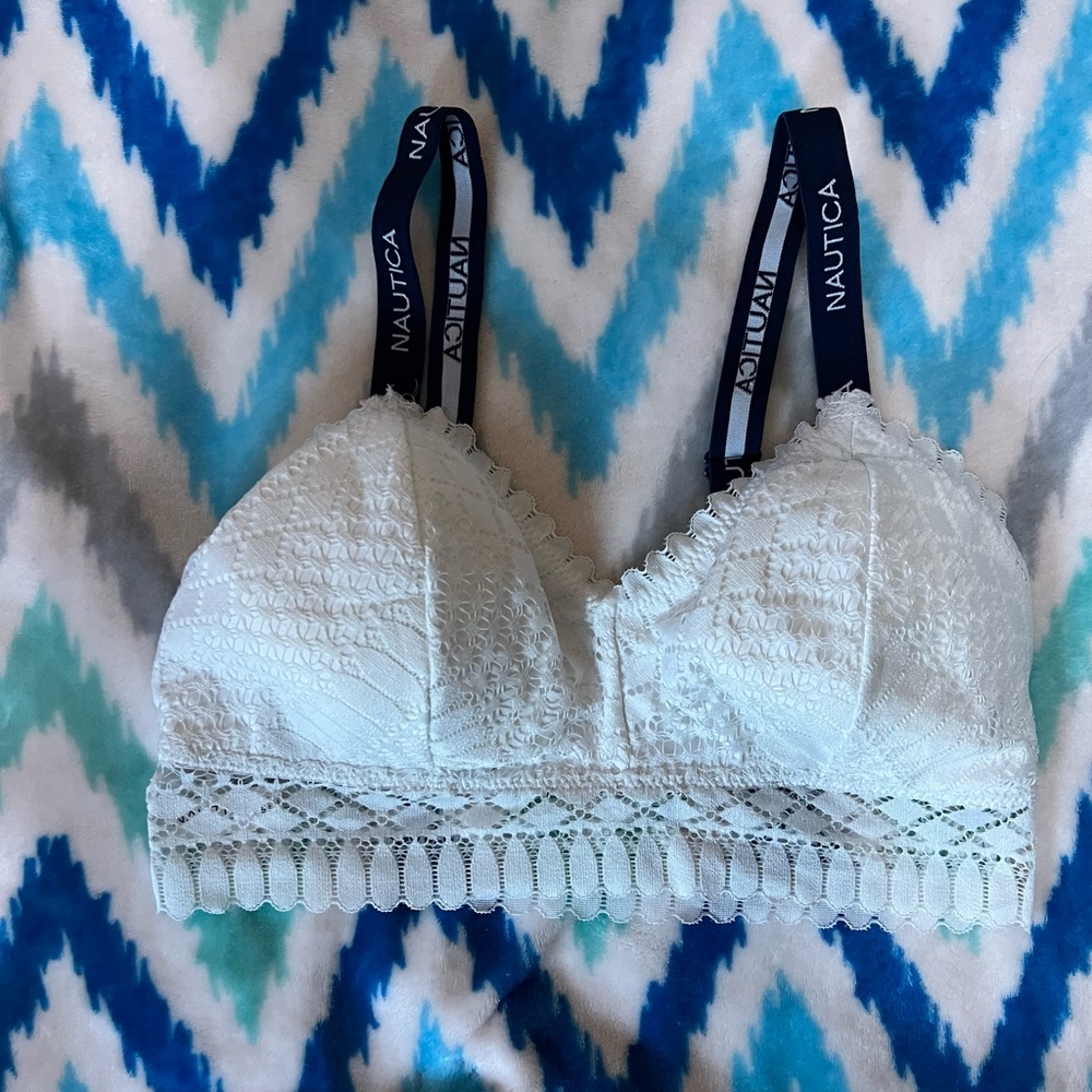 Nautica white bralette xl